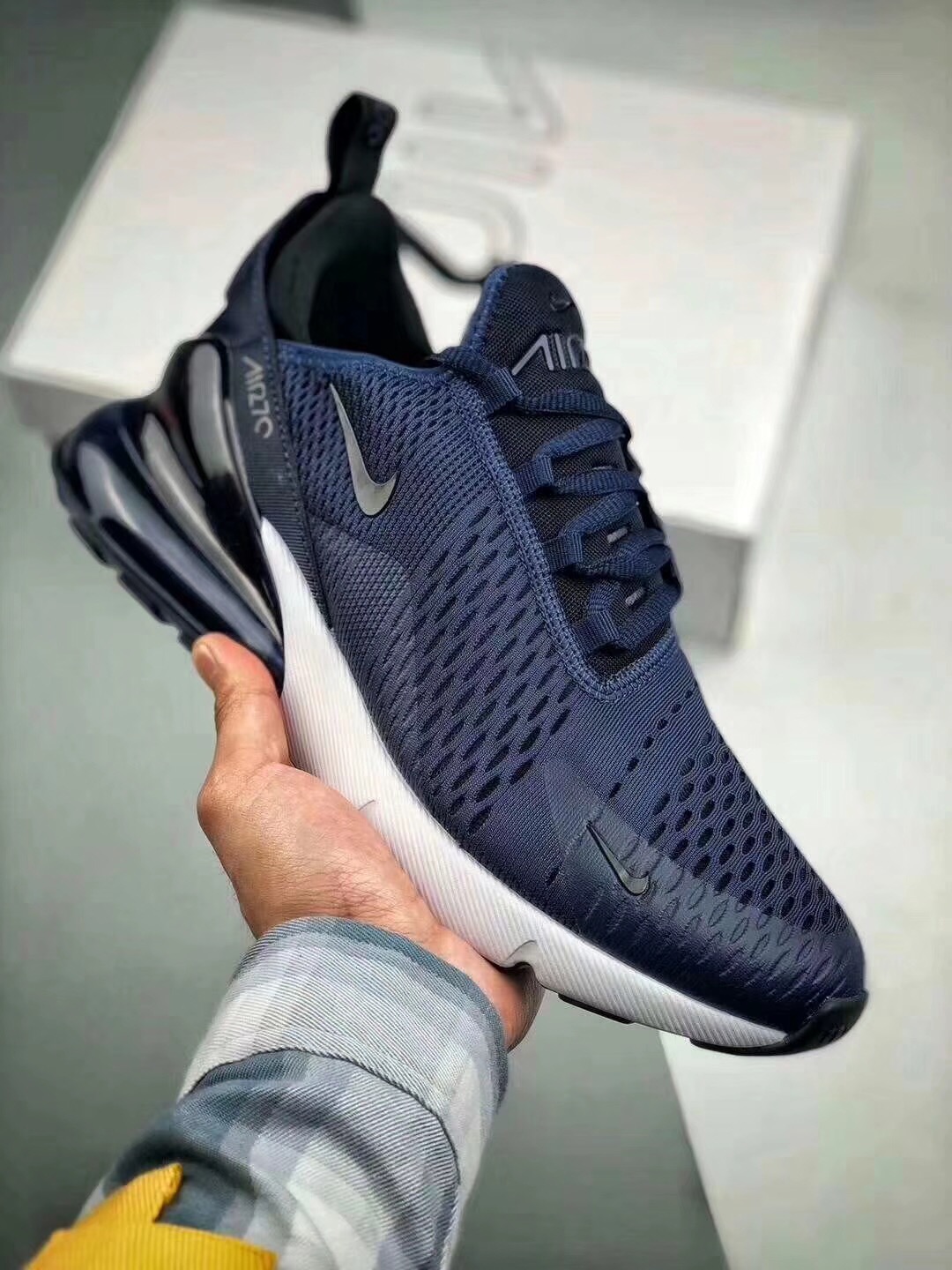 Nike Air Max 270 Midnight Navy/Black-White For Sale – Sneaker Hello