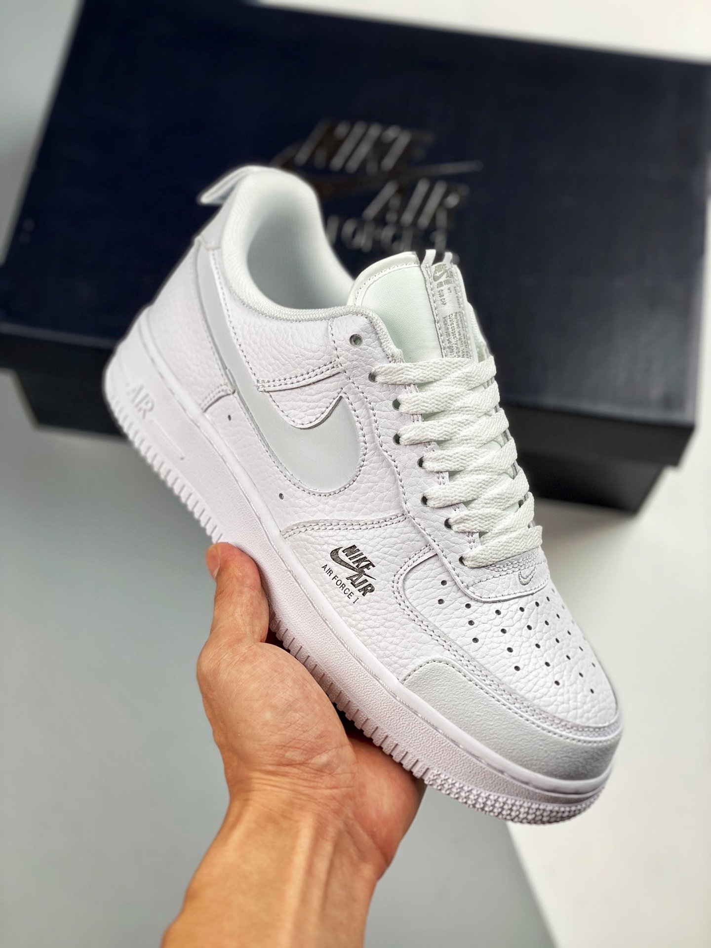 Nike Air Force 1 Low White Reflective Swooshes For Sale – Sneaker Hello