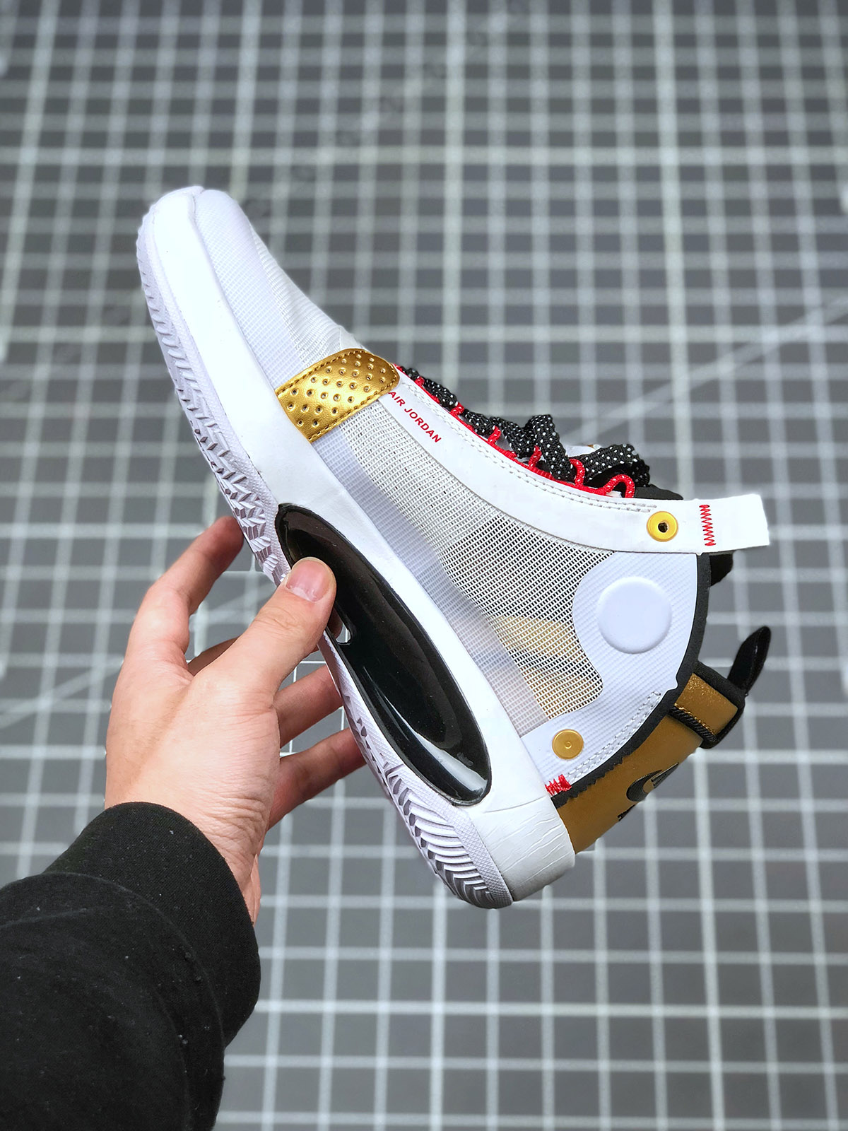 Air Jordan 34 White Gold Black On Sale Sneaker Hello