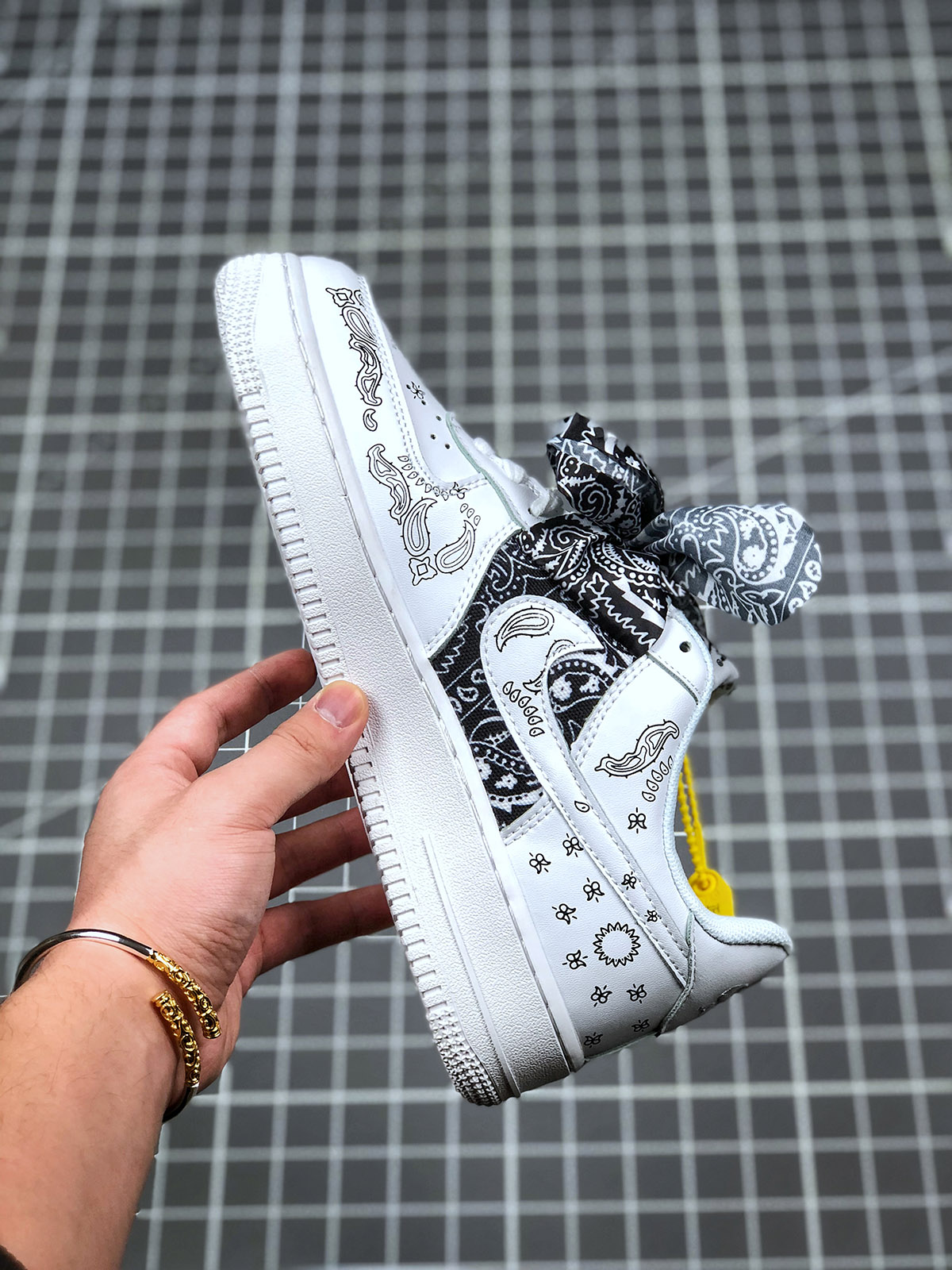One Piece x Nike Air Force 1 Low White Black Custom BY You - SoleSnk