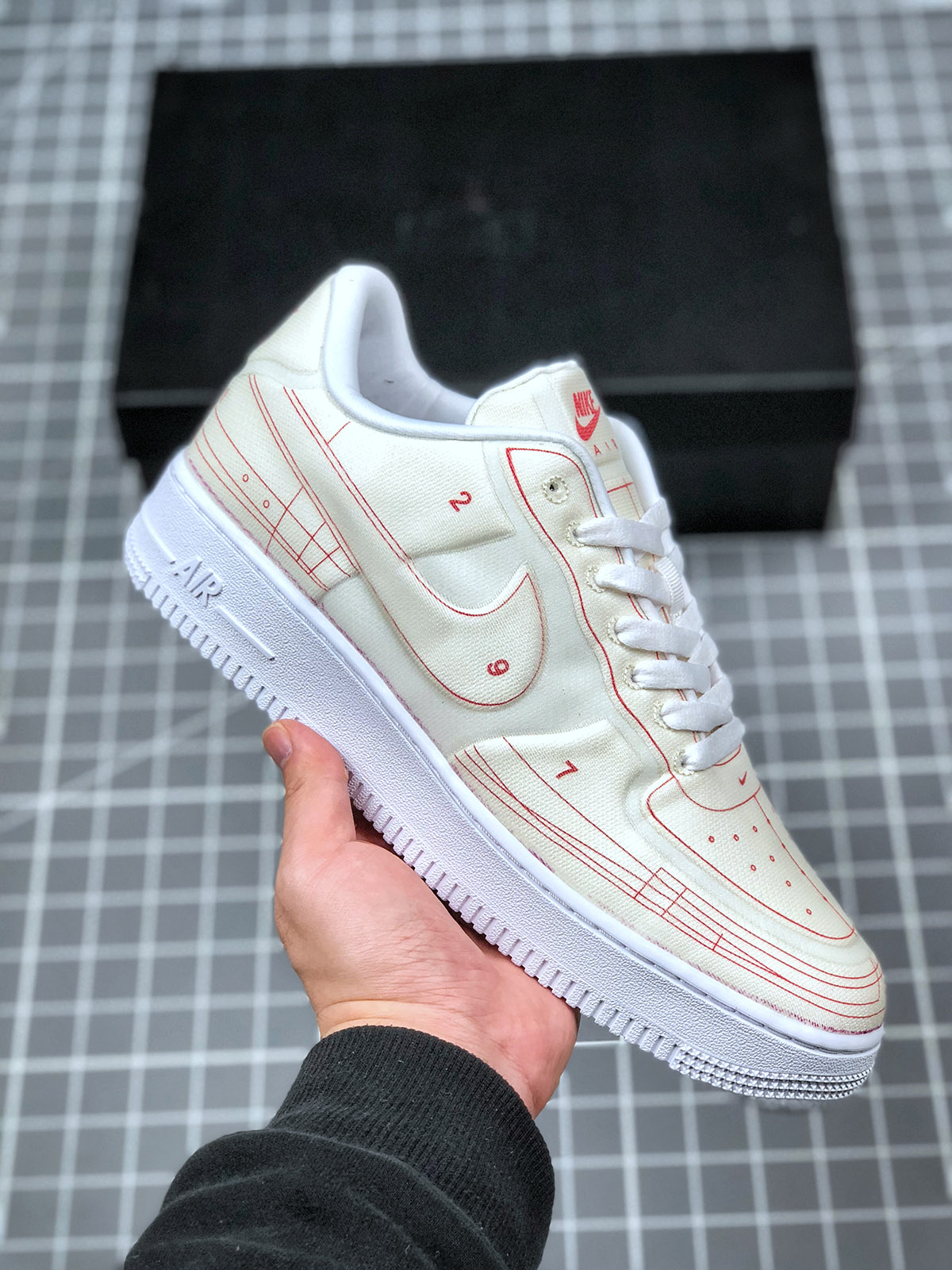 Nike Air Force 1 Low Summit White/University Red For Sale – Sneaker Hello