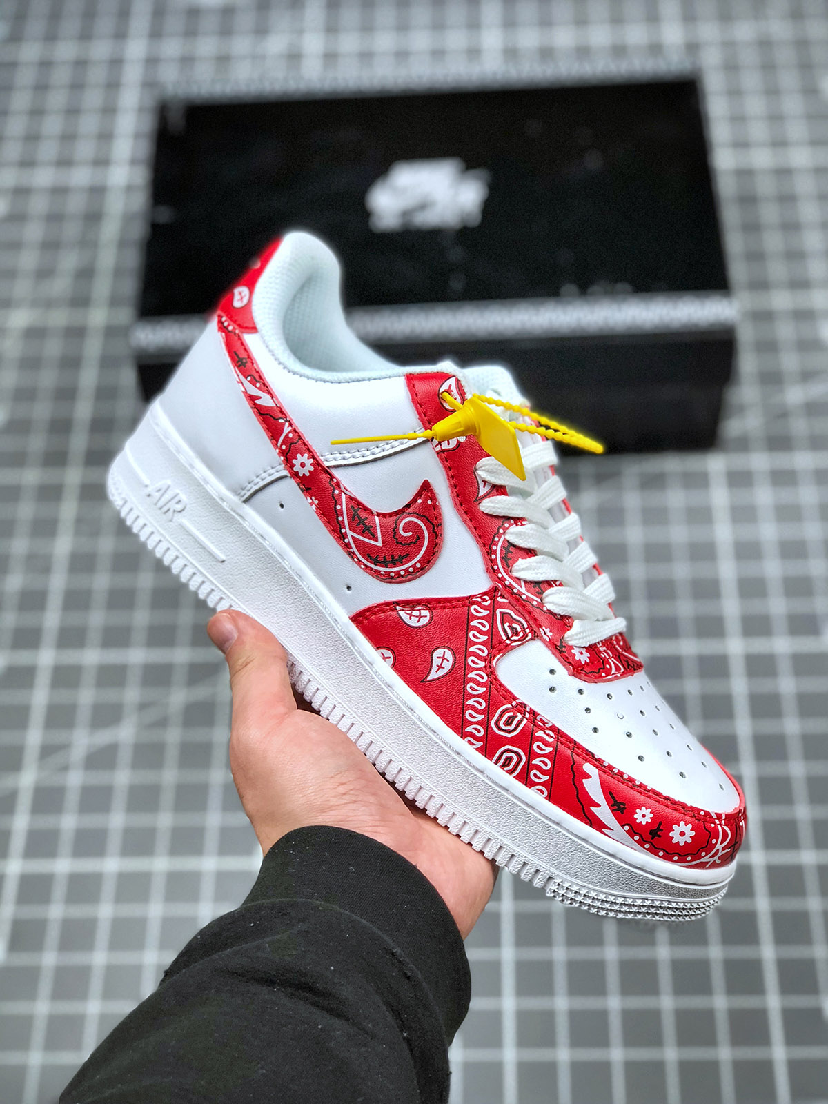 custom air forces red