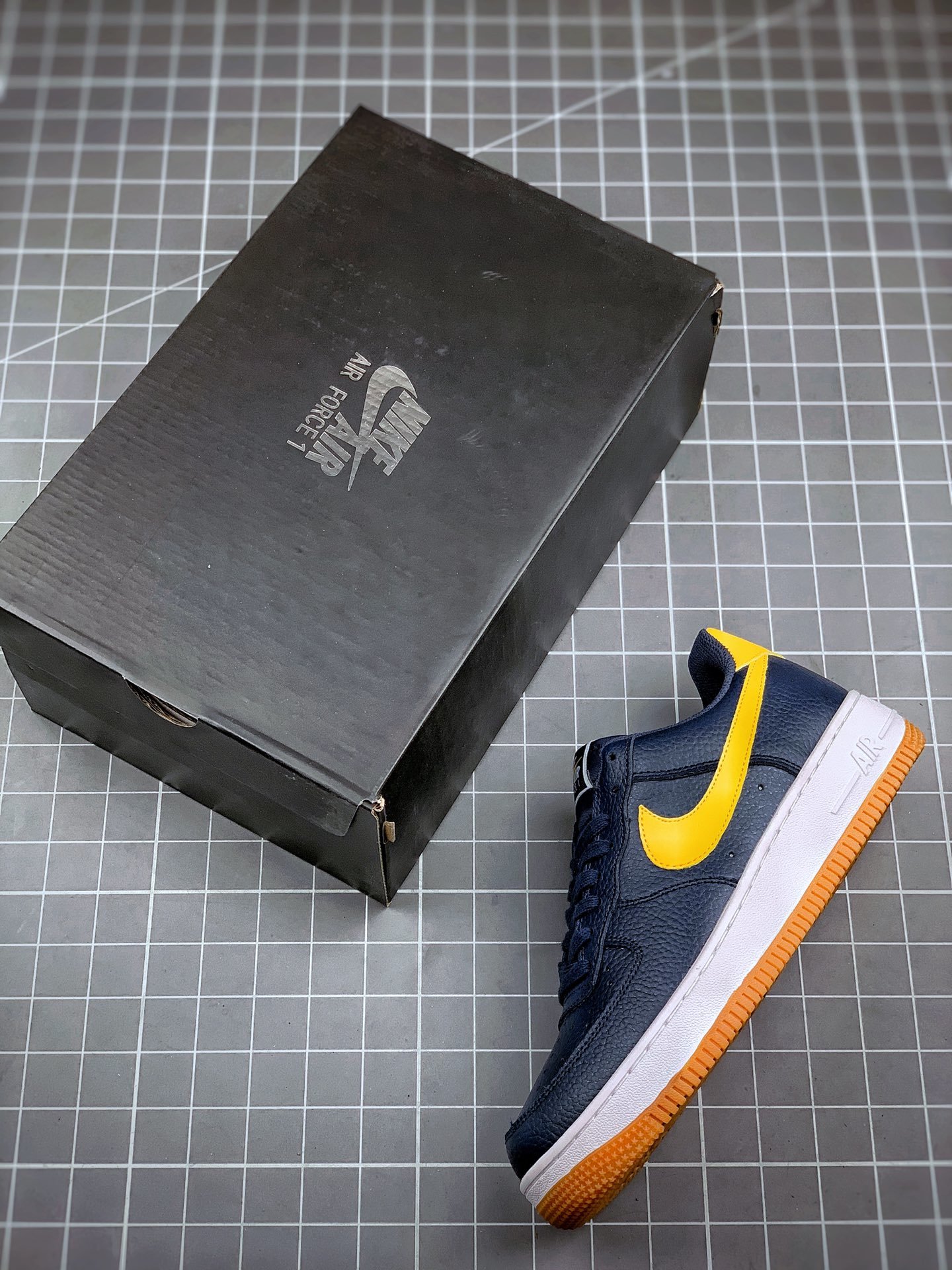 Nike Air Force 1 Low Navy Yellow CI0057-400 For Sale – Sneaker Hello