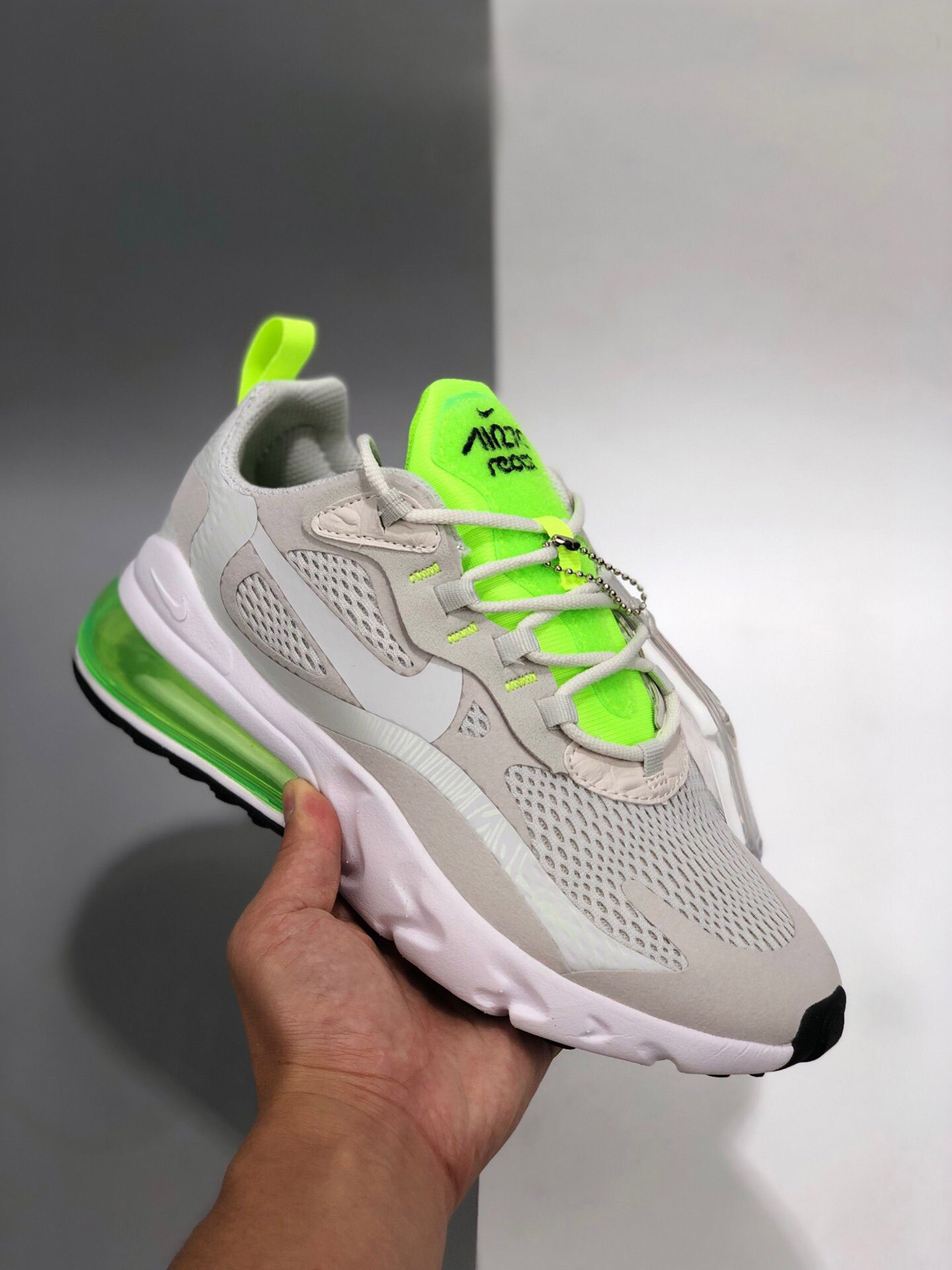 Nike Air Max 270 React Vast Grey/Ghost Green For Sale – Sneaker Hello