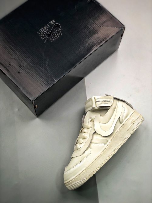 Comme des Garçons x Nike Air Force 1 Mid White For Sale – Sneaker Hello