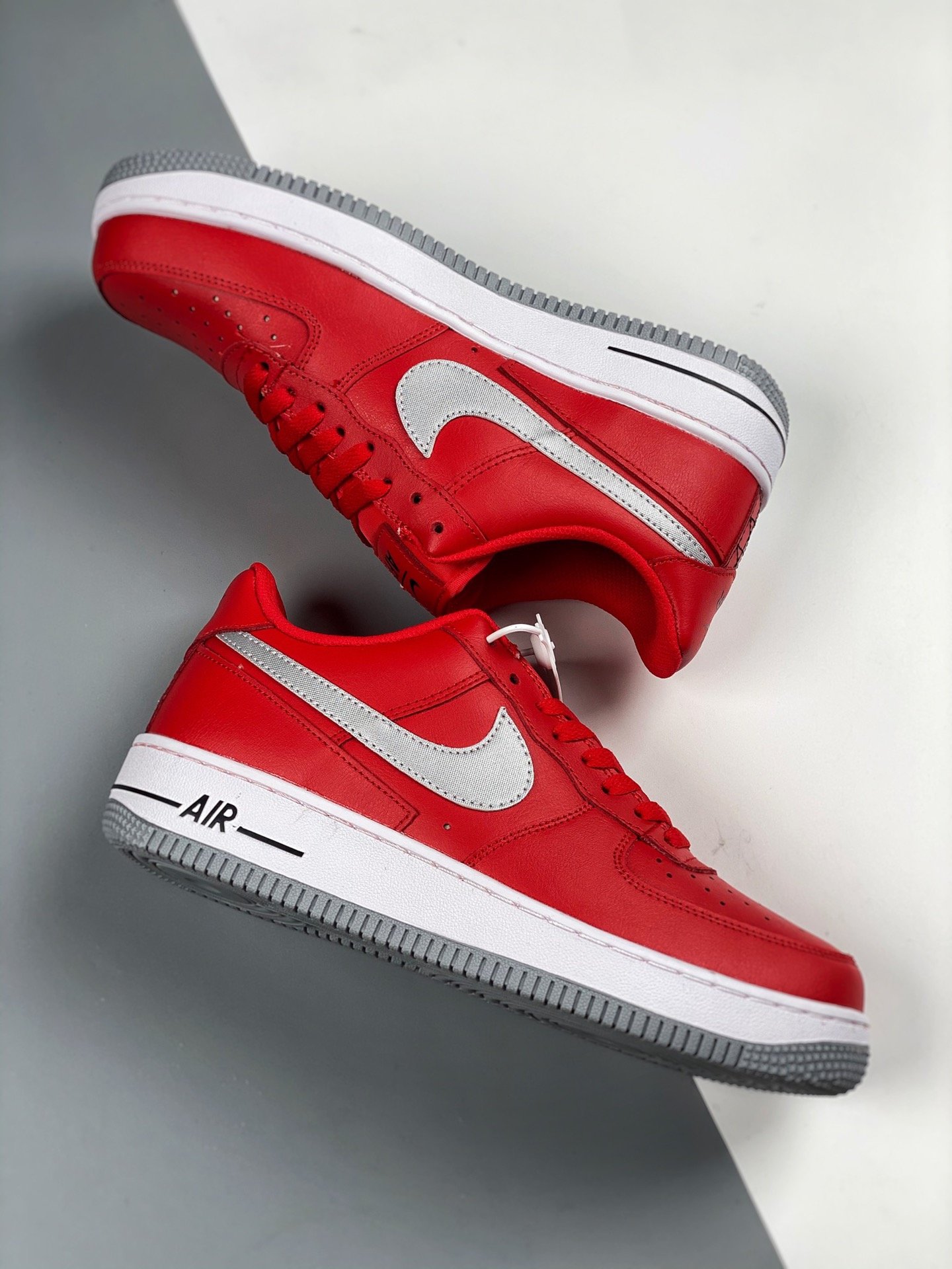 Nike Air Force 1 Low Red Grey For Sale – Sneaker Hello