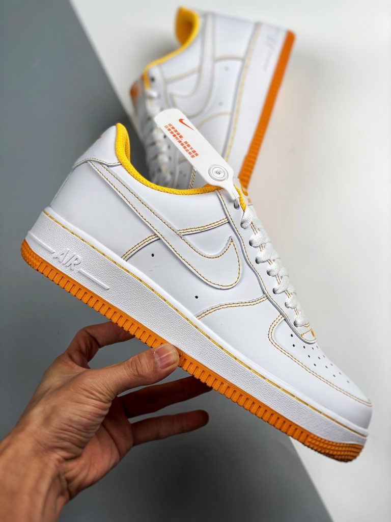 Nike Air Force 1 Low White/White-Laser Orange For Sale – Sneaker Hello