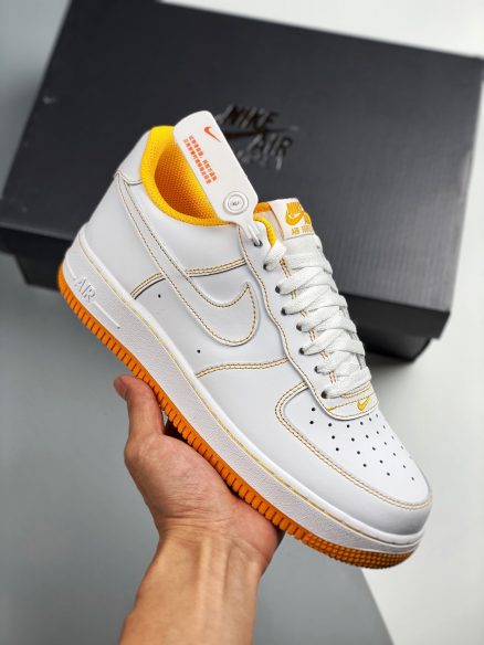 Nike Air Force 1 Low White/White-Laser Orange For Sale – Sneaker Hello