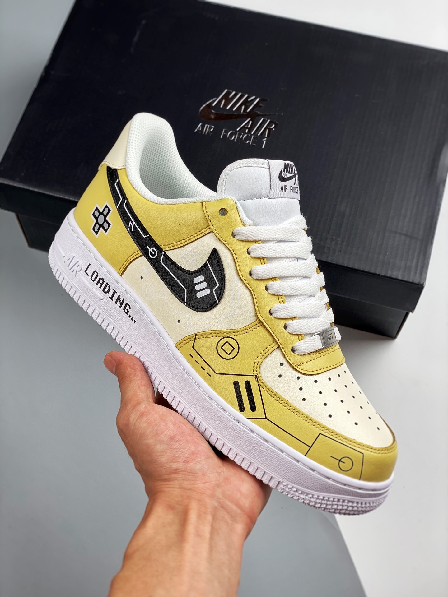 Nike Air Force 1 Low 'Federation Insurance' Yellow Custom BY You
