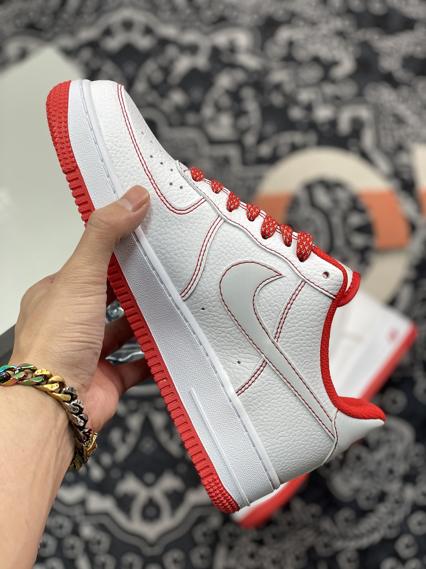 red stitch air force 1