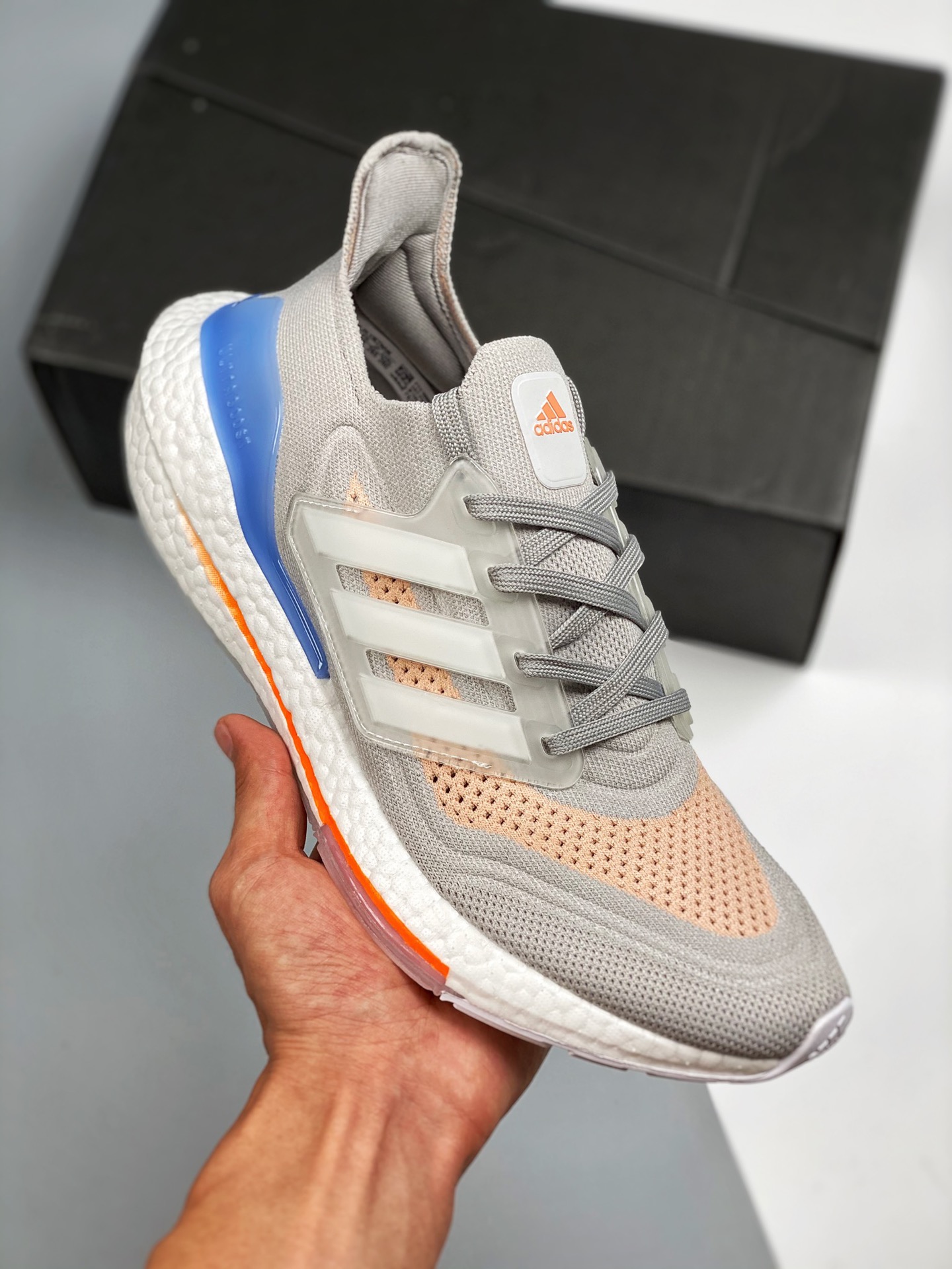 adidas Ultra Boost 2021 Crystal White/Cloud White/Glow Pink For Sale ...