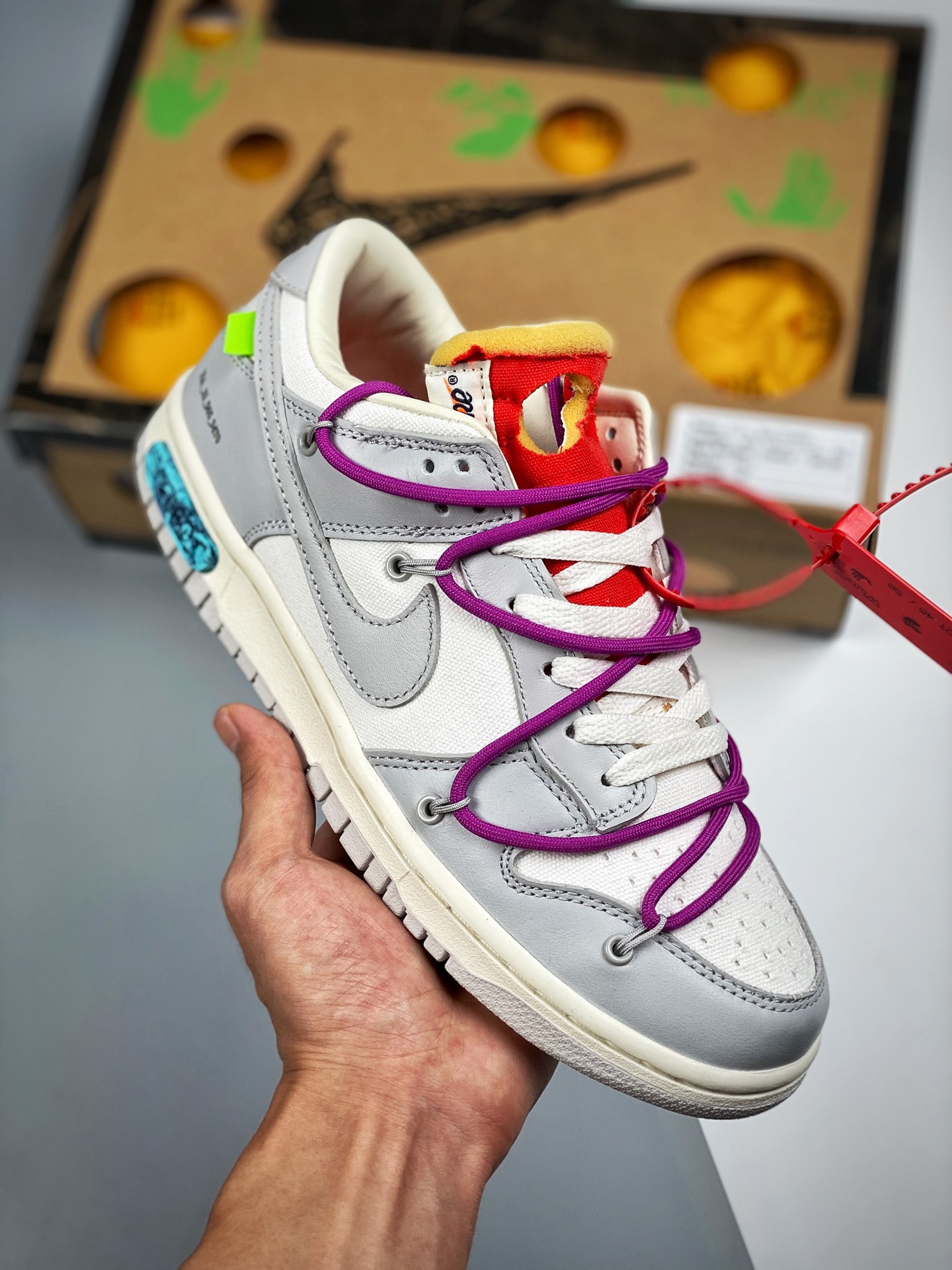 MH921 NIKE × OFF-WHITE DUNK LOW 1 OF 50 - 靴