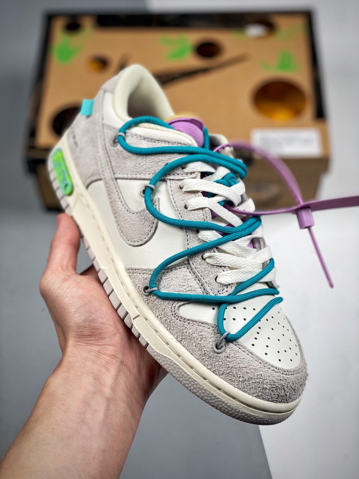Off-White x Nike Dunk Low “36 of 50” Sail/Neutral Grey/Energy For Sale ...