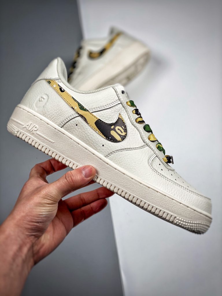 Bape x Nike Air Force 1 Low White For Sale – Sneaker Hello