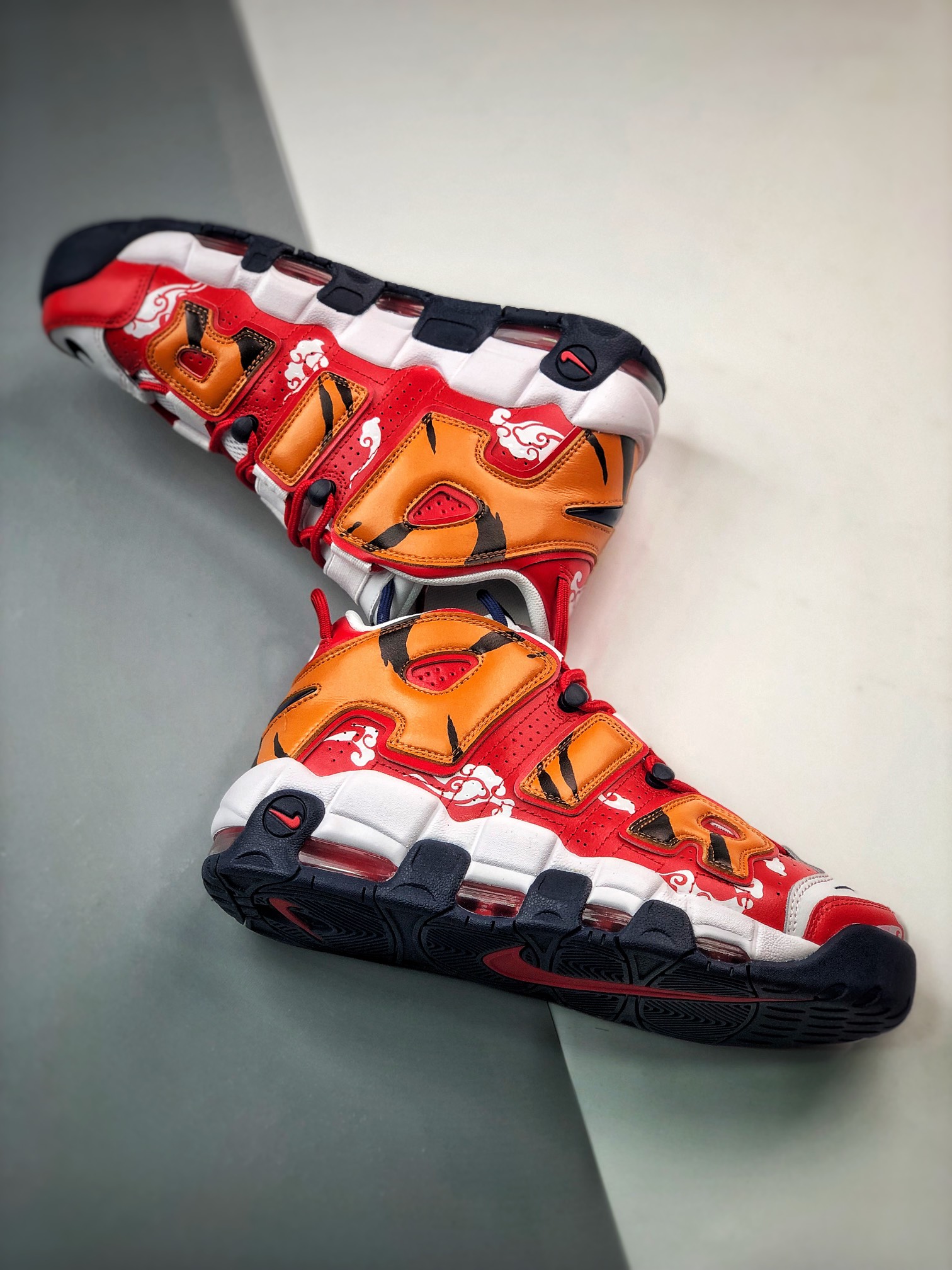 How it's made: CNY Nike Uptempo, How it's made: Custom Nike Uptempos for  Chinese New Year LIKE US for more sneaker videos 👉 sneakernews.com, By  sneakernews.com