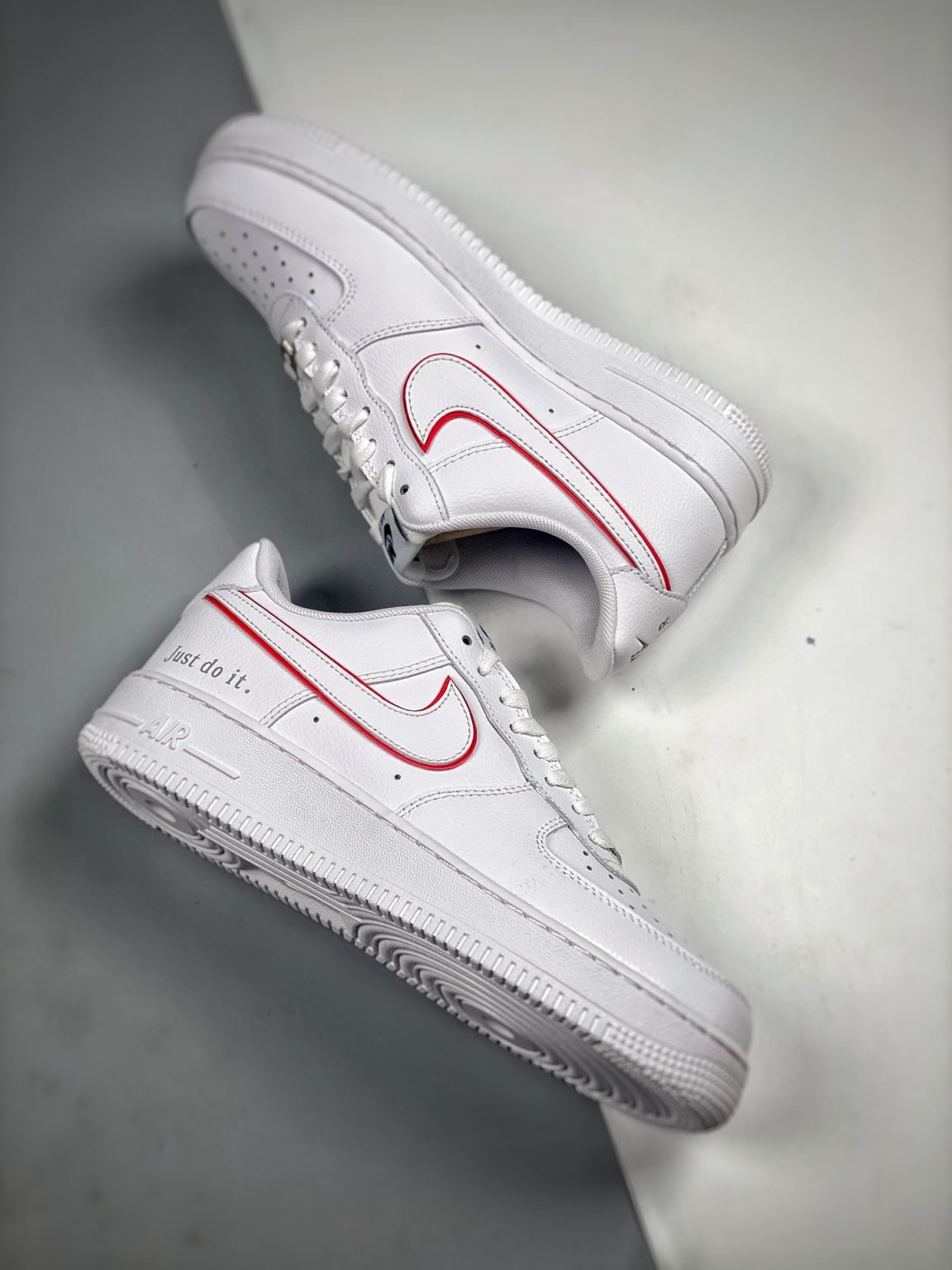Nike Air Force 1 Low Just Do It White Red DQ0791-100 For Sale – Sneaker ...