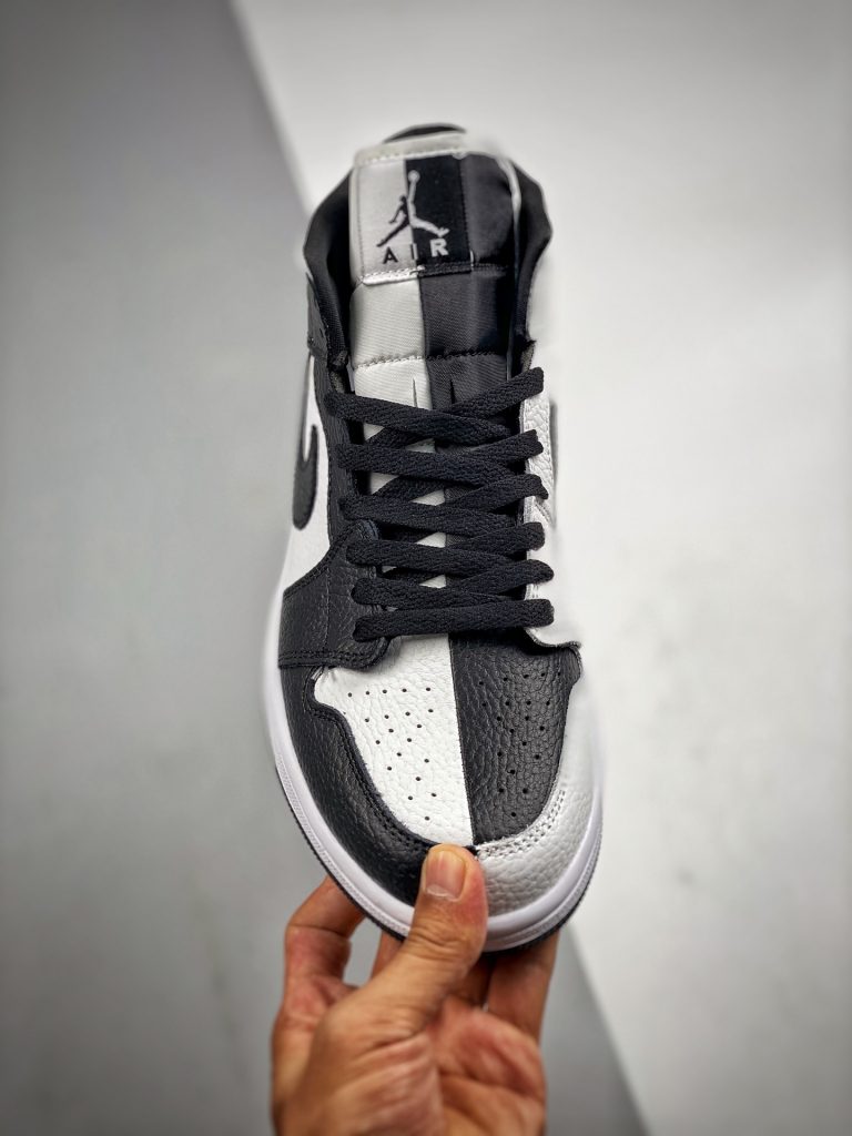 Nike Air Jordan 1 Mid SE Homage Black White Split Shoes DR0501-101