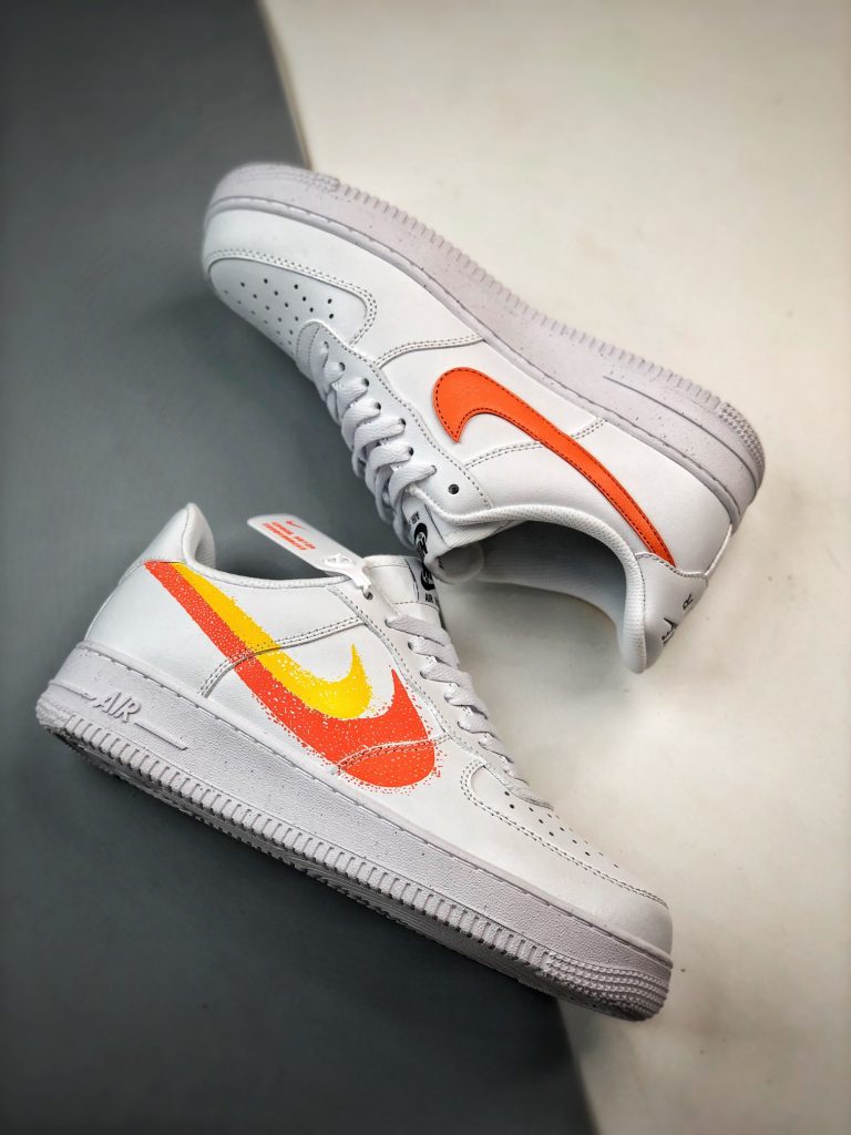 Nike Air Force 1 Low Spray Paint Swoosh White FJ4228-100 For Sale ...